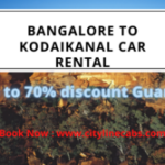 Bangalore to Kodaikanal car rental-