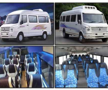 Force AC 12 seater tempo traveller on rent in Bangalore.cabsrental.in
