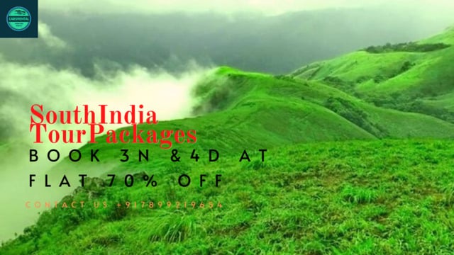 South India Tour Packages - Book 3N & 4D At Flat 70% Off