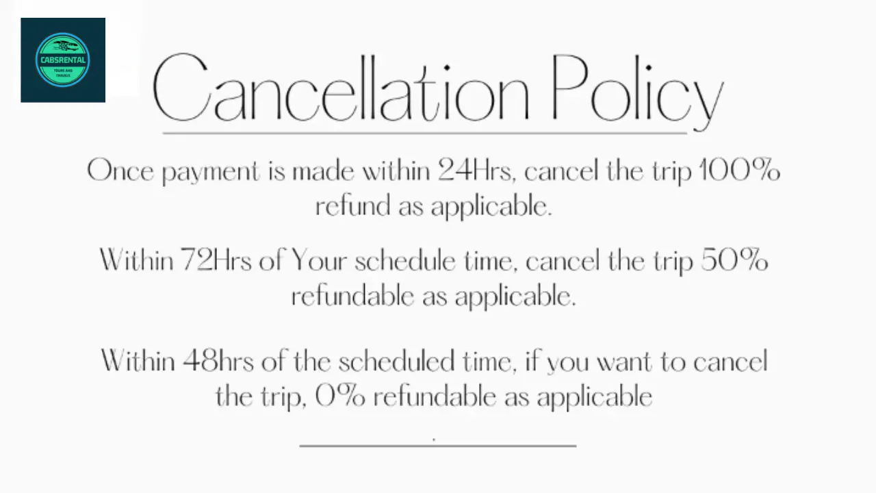 Cancellation policy