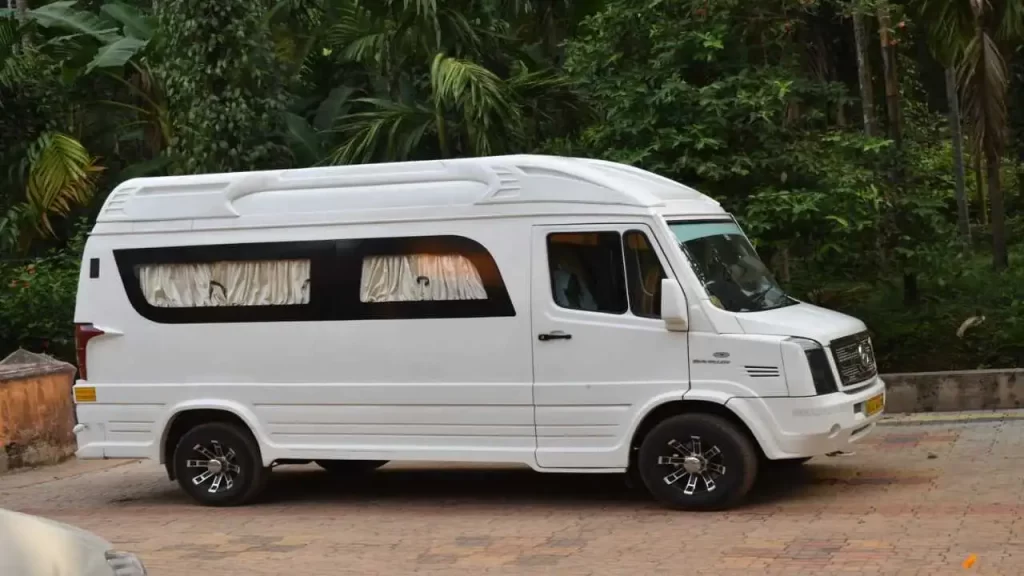 Affordable 9-seater van hire with chauffeur in Bangalore