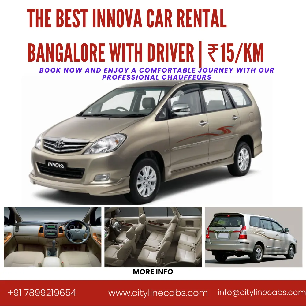 The Best Innova Car Rental Bangalore With Driver | ₹15/km