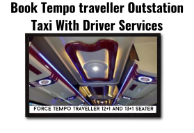 12-Seater Deluxe Tempo Traveller Rental With Driver Easy Service interior
