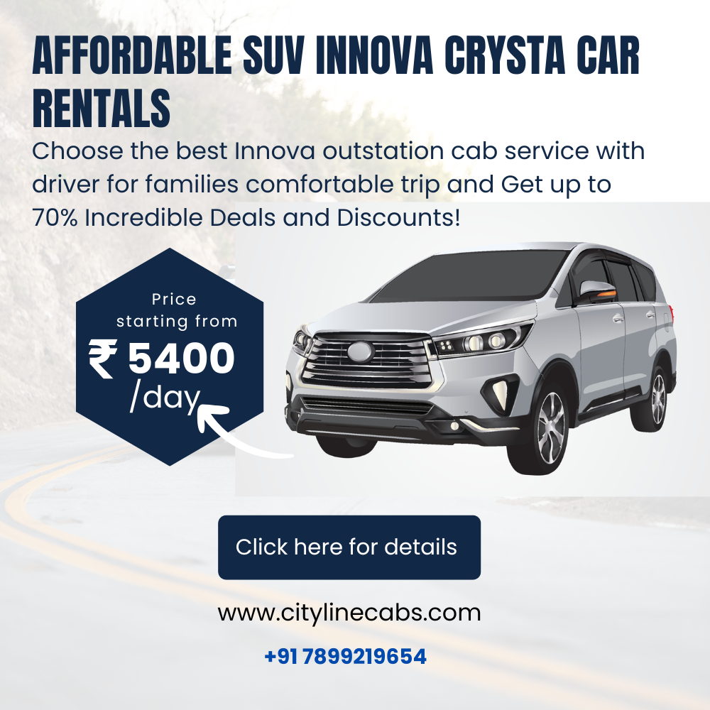 Affordable SUV Innova Crysta Car Rentals in Bangalore