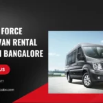 10 seater Force urbania van Rental Service in Bangalore