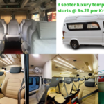 9 seater luxury tempo traveller Rental