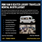 Mini Van 9 seater Luxury Traveller Rental in BTM Layout