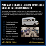 Mini Van 9 seater Luxury Traveller Rental in Electronic City