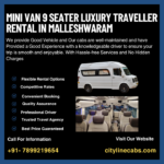 Mini Van 9 seater Luxury Traveller Rental in Malleshwaram