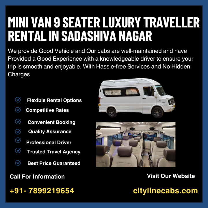 Mini Van 9 seater Luxury Traveller Rental in Sadashiva Nagar