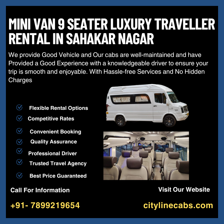 Mini Van 9 seater Luxury Traveller Rental in Sahakar Nagar