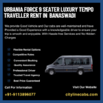 Urbania Force 9 Seater Luxury tempo traveller rent in Banaswadi