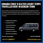 Urbania Force 9 Seater Luxury tempo traveller rent in Benson Town