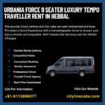 Urbania Force 9 Seater Luxury tempo traveller rent in Hebbal