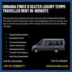 Urbania Force 9 Seater Luxury tempo traveller rent in Hoskote