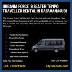 Urbania Force 9 Seater Tempo Traveller Rental in Basavanagudi